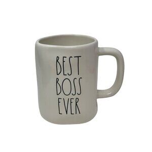 Rae Dunn Large Coffee Mug BEST BOSS EVER RD Kitchen Decor Gift Holiday LL Office